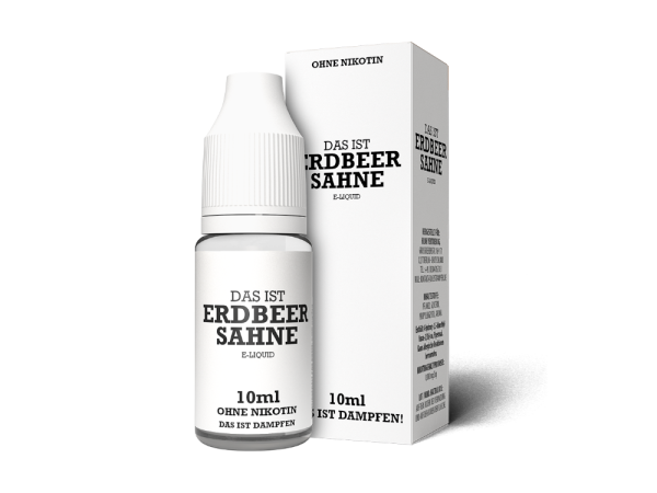 Das ist Dampfen - Erdbeer Sahne E-Zigaretten Liquid 0 mg/ml