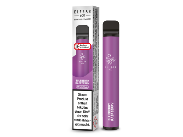 Elf Bar 600 Einweg E-Zigarette - Blueberry Raspberry 20 mg/ml