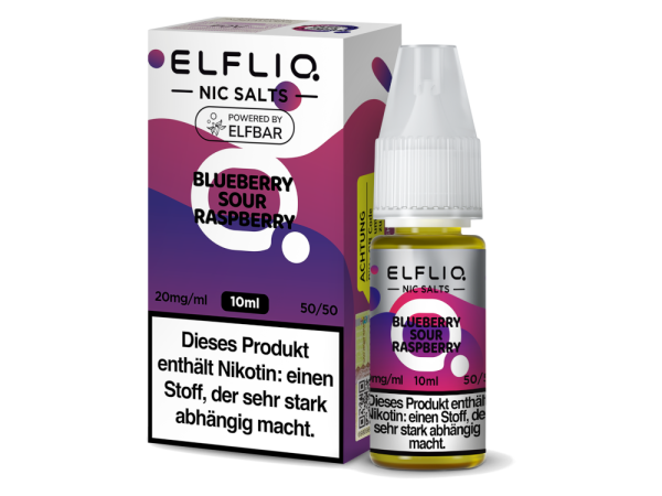 ELFLIQ - Blueberry Sour Raspberry - Nikotinsalz Liquid 10...