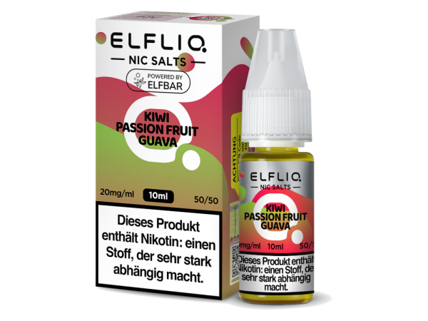 ELFLIQ - Kiwi Passion Fruit Guava - Nikotinsalz Liquid 20...