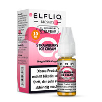 ELFLIQ - Strawberry Ice Cream - Nikotinsalz Liquid 10 mg/ml