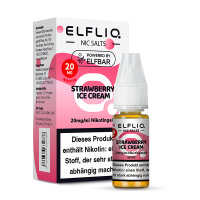 ELFLIQ - Strawberry Ice Cream - Nikotinsalz Liquid 20 mg/ml