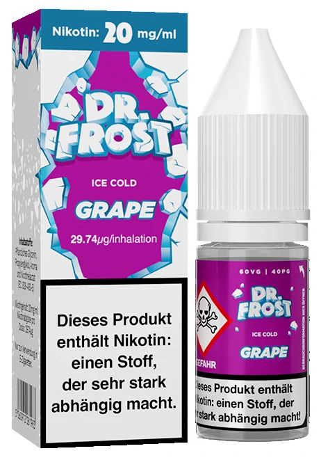 Dr.Frost Polar Ice Vapes Grape Ice Nikotinsalz Liquid